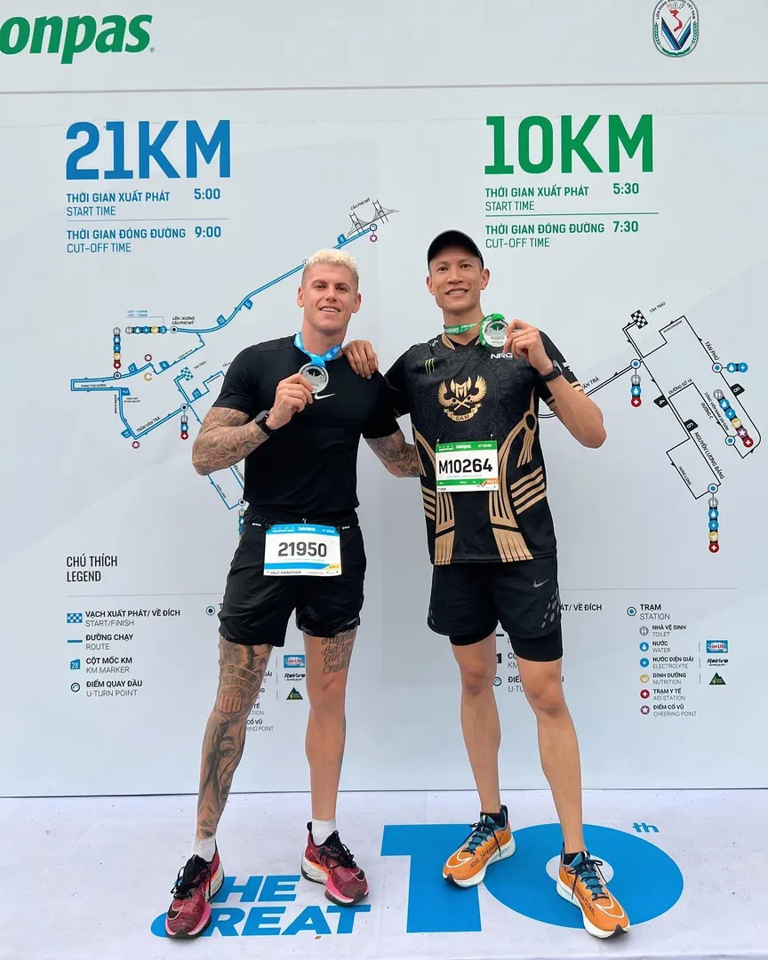 10K: Taking a friend’s spot on the start line, medal earned · Vietnam · 2023