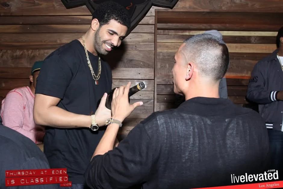 Drake: With Drake at Eden’s Thursday night, photographed by Livelevated · Los Angeles · 2011
