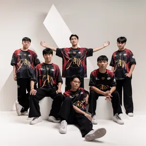 The GAM Esports League of Legends roster posing for the Esports World Cup 2025